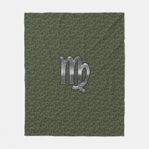Våg Zodiac-skylt på Woodland Digital Camo Fleecefilt