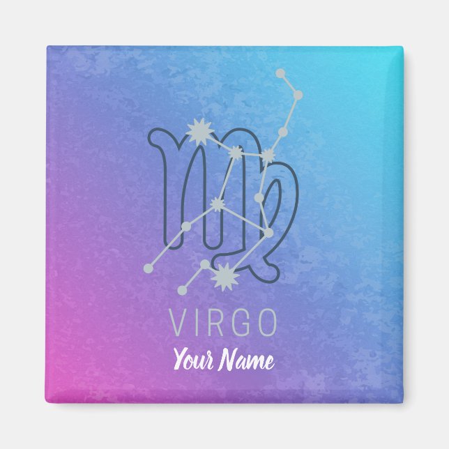 Våg Zodiac Stjärntecken Horoscope Constellation Magnet (Framsidan)