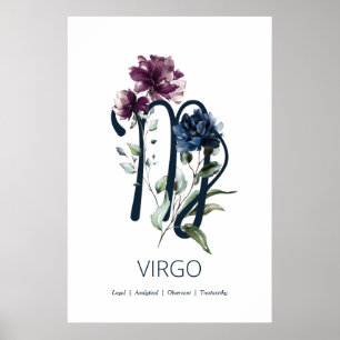 Våg Zodiac-Stjärntecknet Poster