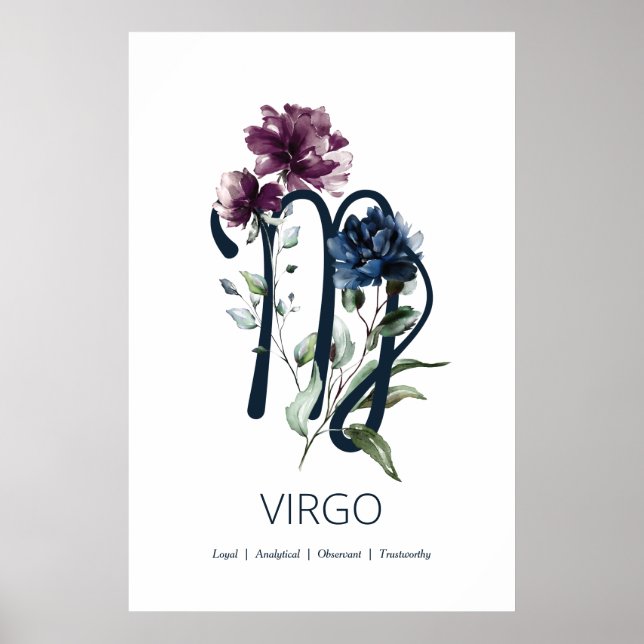Våg Zodiac-Stjärntecknet Poster (Framsidan)