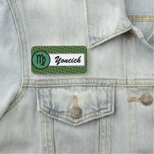 Våg Zodiac Symbol Standard av Kenneth Yoncich Namnbricka