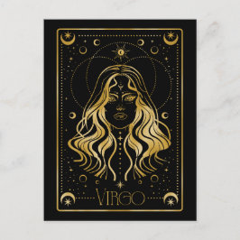 Våg zodiac-symbol vykort