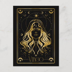 Våg zodiac-symbol vykort