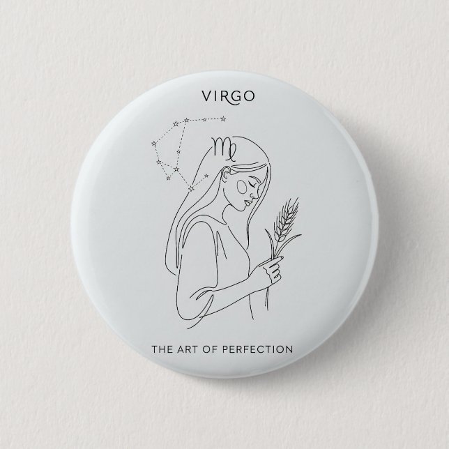 Våg zodiac-tecken knapp (Framsida)