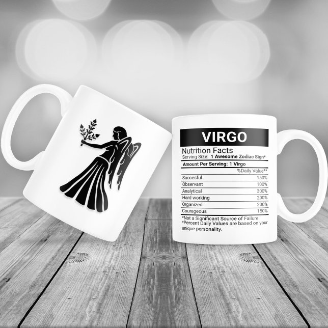 Våg Zodiac-tecken med näringsbrist. Jumbo Mugg (Skapare uppladdad)