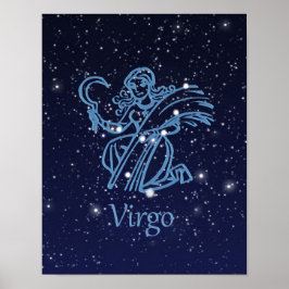 Våg Zodiac-tecken och -konstellation Poster