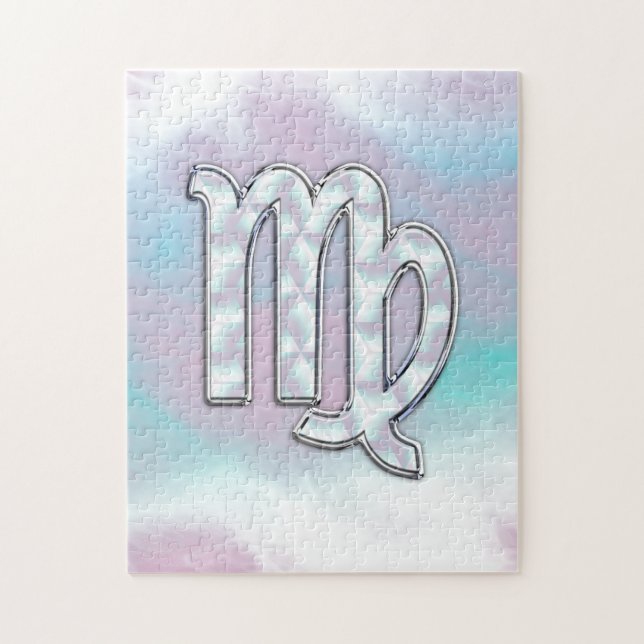 Våg Zodiac-tecken på Pastels Mor i Pearl Stil Pussel (Vertikal)