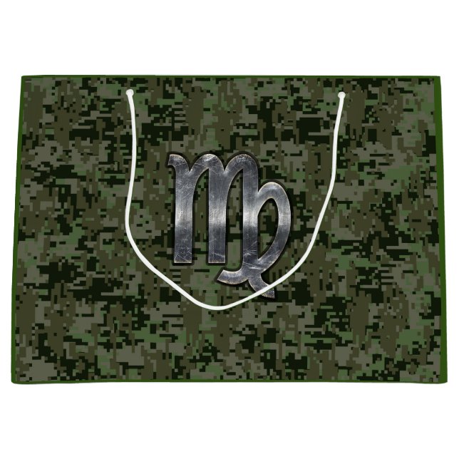 Våg Zodiac-tecken på Woodland Digital Camo (Framsidan)