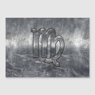 Våg Zodiac-tecken Silver Distress Stil