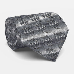 Våg Zodiac-tecken Silver Distress Stil Slips