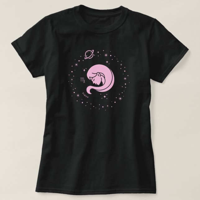 Våg Zodiac-tecken T Shirt (Design framsida)