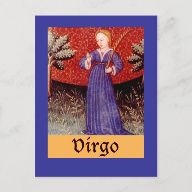 Våg Zodiac-tecken Vykort (Framsida)