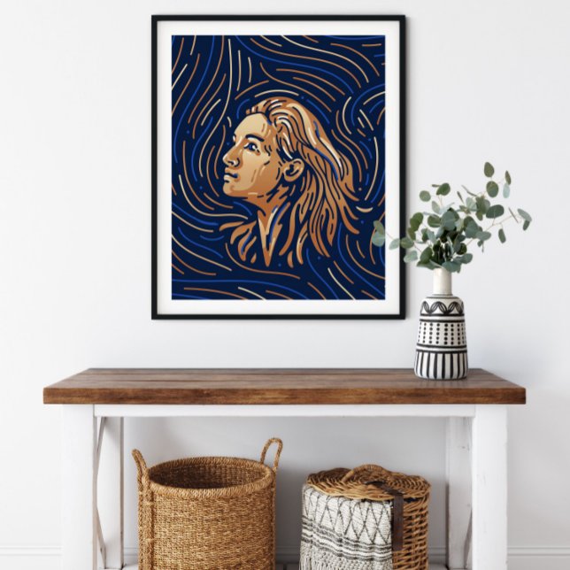 Våg Zodiac-tecken | Zodiac Digital Print Poster (Skapare uppladdad)