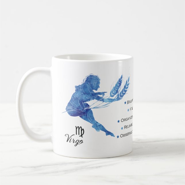 Våg Zodiac Traits Mugg (Vänster)