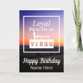 Våg Zodiacs Roligt Karakteristika Födelsedag Kort