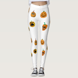 Våga bära Halloween-pumpa Leggings
