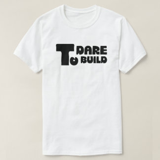 Våga Bygga – Djärv Minimalistisk Typografi T Shirt