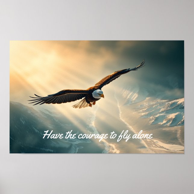 Våga flyga ensam | poster (Framsidan)
