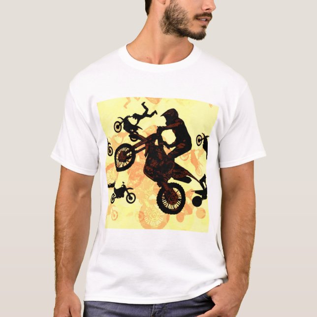 Våga Flyga - Motocross Stunts T Shirt (Framsida)