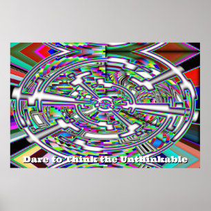 Våga mot Tänkan Untänkbar (ändra ord) Poster