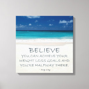 Väga Motivational kanfas för förlust: Strand 08 Canvastryck