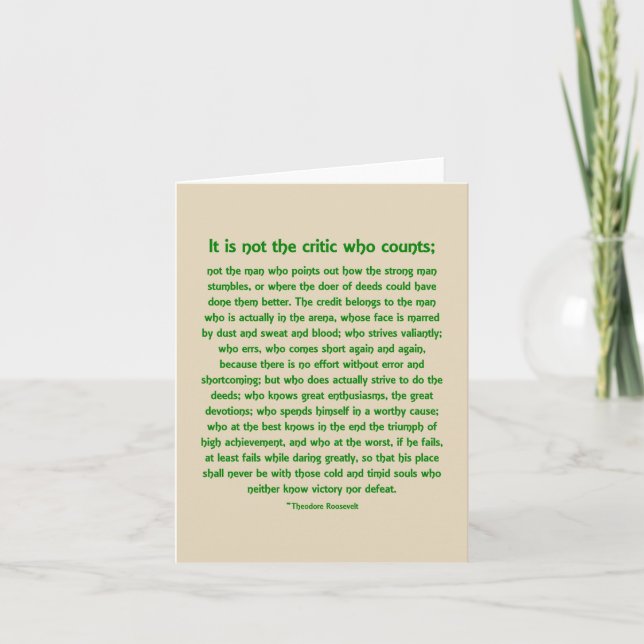 Våga väldeliga - Notecard Anteckningskort (Framsida)
