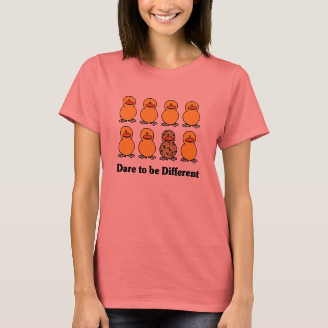 Våga vara annorlunda t-shirt (Framsida)