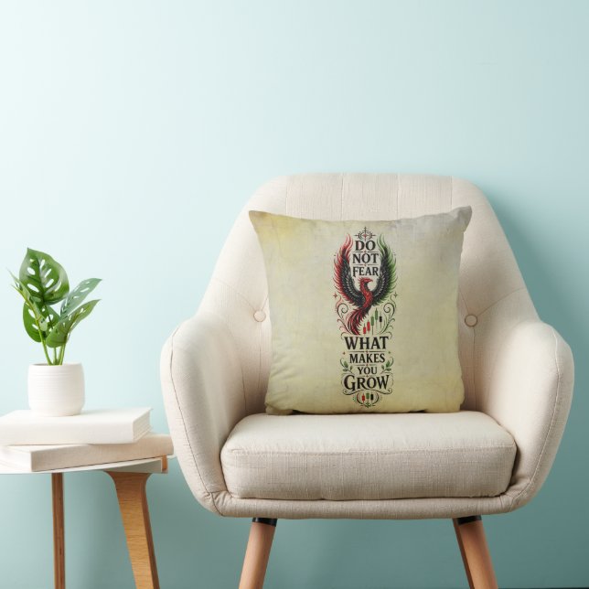Våga Växa - Vintage Fenix-design Kudde (Stol)