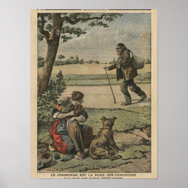 Vagabond är en störning för landsbygden poster (Framsidan)