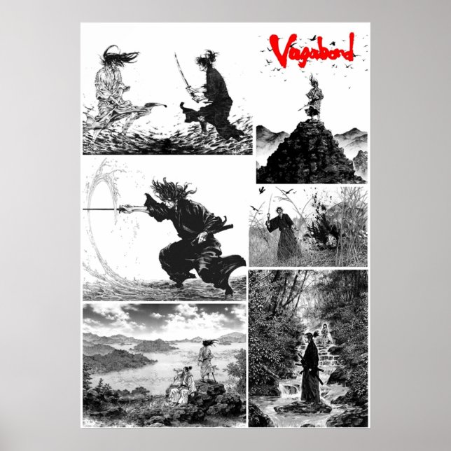 Vagabond Manga Poster (Framsidan)