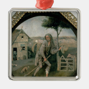 Vagabonden/den Prodigal sonen, c.1510 Julgransprydnad Metall