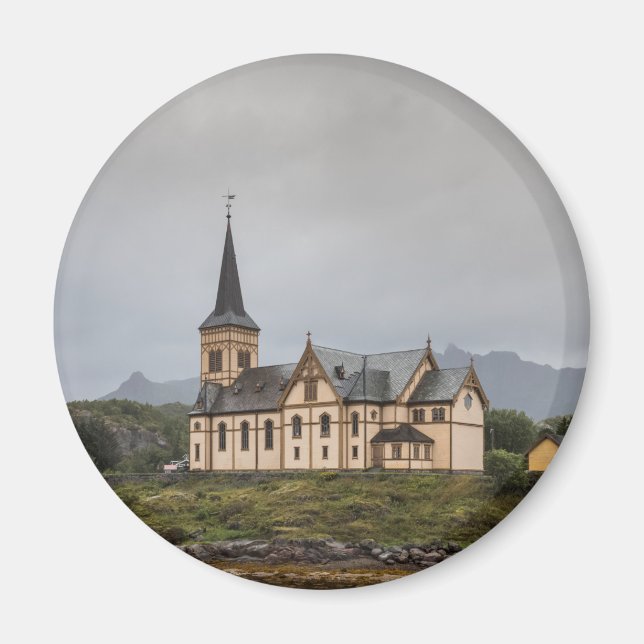 Vagan Church - Lofoten-öarna Magnet (Framsidan)