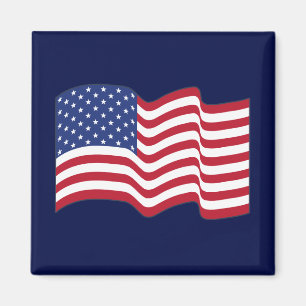 Vågande amerikansk flaggmagnet present magnet