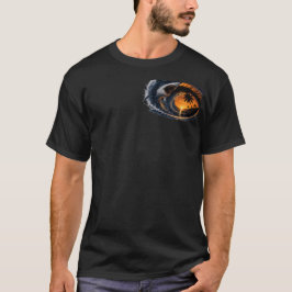 Vågans öga – Surreal haj hav solnedgång optik T Shirt