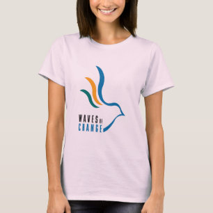 Vågar av ändringsdam organiska T-tröja T-shirt