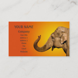 Vågar av elefant visitkort