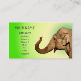 Vågar av elefant visitkort