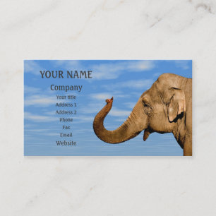 Vågar av elefant visitkort