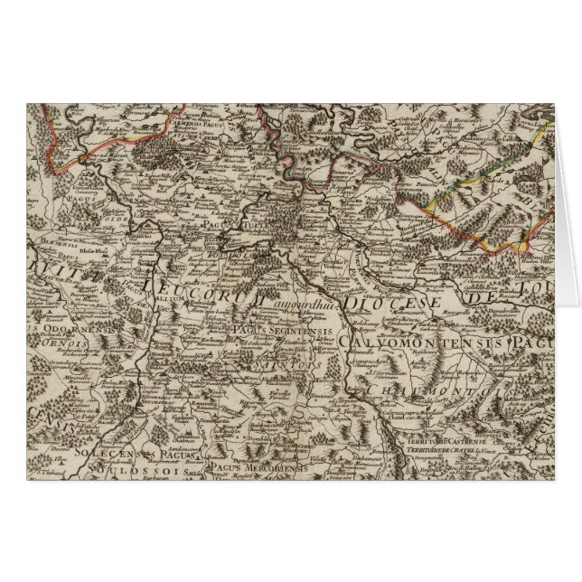 Vägar av Frankrike Hälsningskort (Framsidan Horizontal)