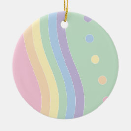 Vågar av ljus (flöde) julgransprydnad keramik