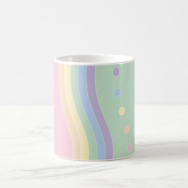 Vågar av ljus (flöde) kaffemugg (Center)