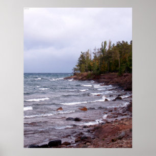 Vågar av Sjö Superior Poster