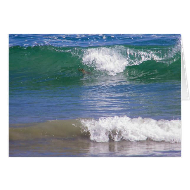 Vågar av två hälsningskort (Framsidan Horizontal)