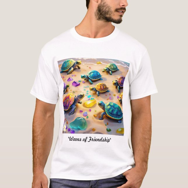 "Vågar av Vänskap" T Shirt (Framsida)