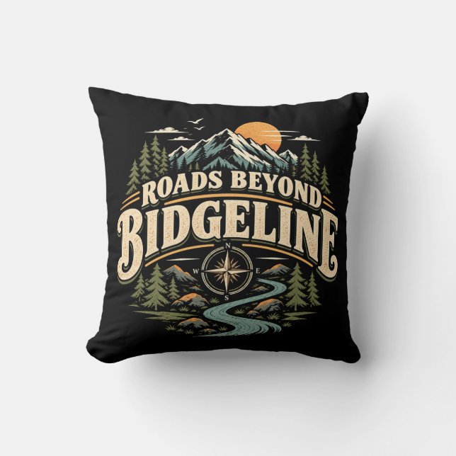 Vägar bortom Ridgeline Mountain Adventure Kudde (Framsida)