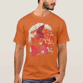 Vågar Cherry Blommar Taisho Sanke Sakura Fish Koi T Shirt