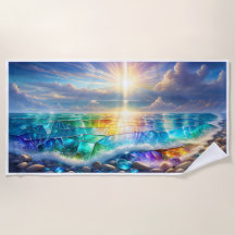 Vågar: Crystal Ocean Sunset Towel