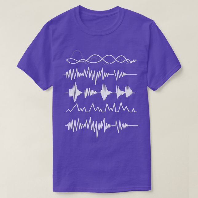 Vågar EQ Ljud Audio Ingenjör Ingenjör Music Produ T Shirt (Design framsida)