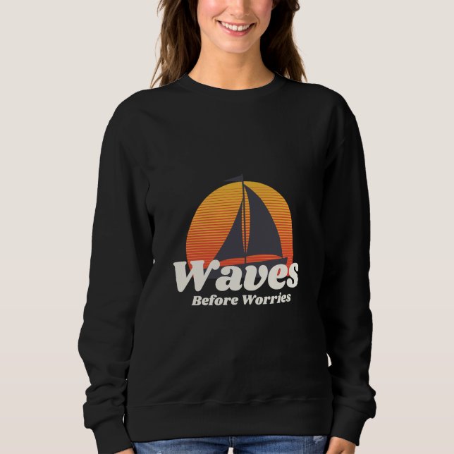 Vågar före bekymmer t shirt (Framsida)