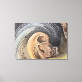 Vågar i det förflutna canvastryck